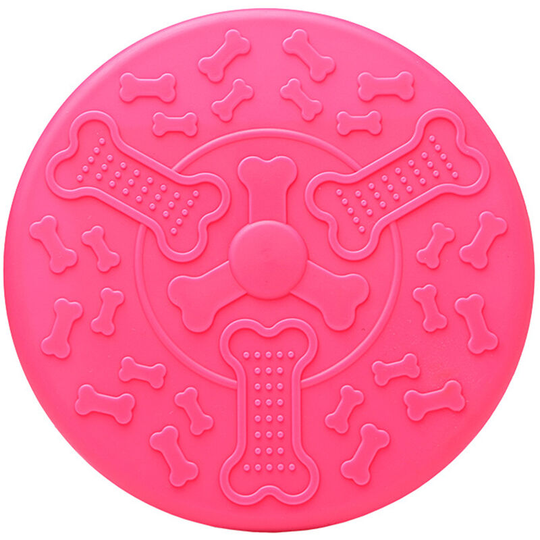 Dog Flying Discs Dog Toys Interactive Toys for Small Medium Dogs Puppy Toys Pink