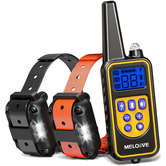 Benobby Kids - Rechargeable and IP67 Waterproof Dual Dog Training Collar with 800m Distance with 99 Levels of Vibration, Electric Shock, Sound Mode.