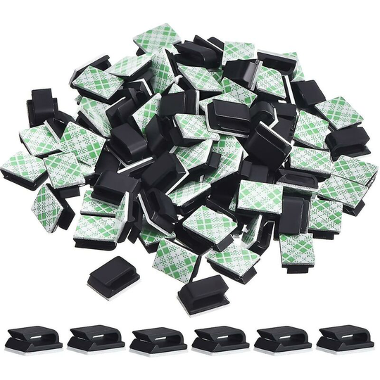 Pack Of 100 Adhesive Cable Clips Cable Holder,11