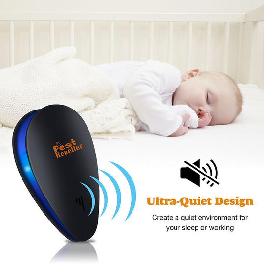Ultrasonic Pest Repeller (1 Pack) - Mouse & Rat Control - Insect & Rodent Repellent For Mosquitos, Flies, Wasps, Ants, Spiders, Bed Bugs, Fleas,