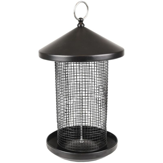 Flamingo - Bird Feeder Silo Frode 19 cm Metal Black Black