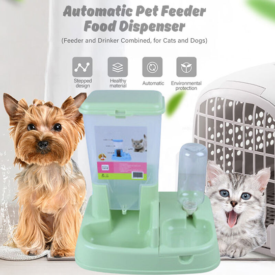 Lifcausal - Automatic Pet Feeder Dog Food Dispenser Water Dispenser Cat Water Fountain for Cats and Dogs