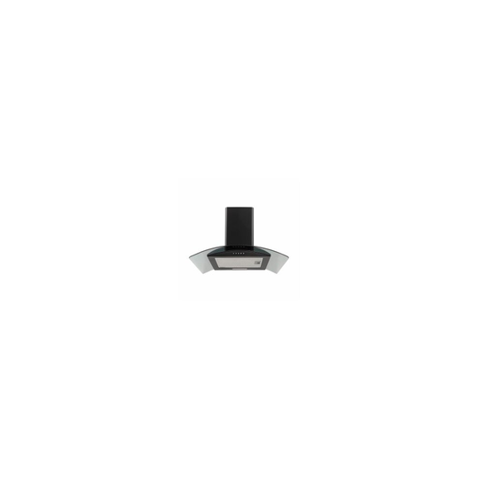 Electriq 60cm Curved Glass Cooker Hood in Black