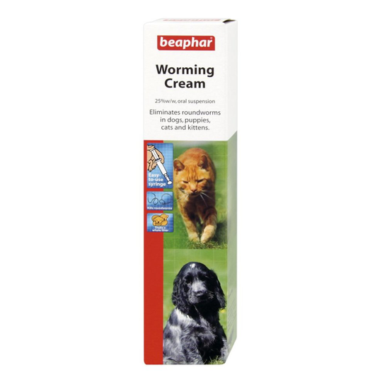 Beaphar Worming Cream For Dogs, Puppies, Cats, Kittens, Worm Treatment
