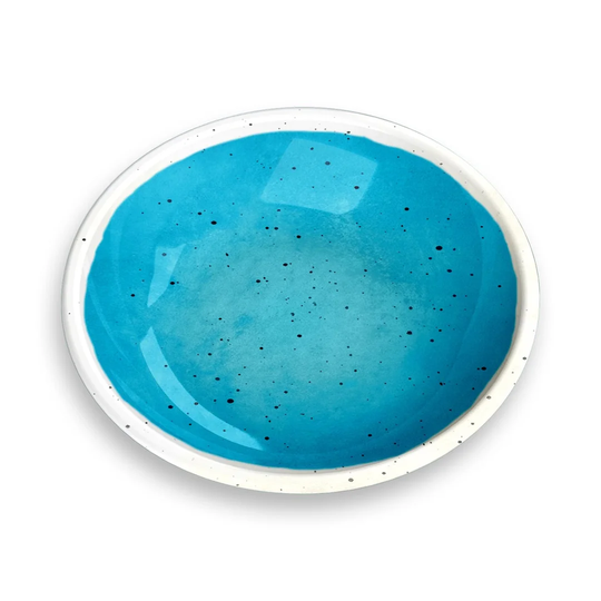 Makenzie Desert Wash Speckle Saucer Blue