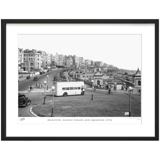 'Brighton, Marine Parade and Aquarium C1950' by Francis Frith - Picture Frame Photograph Print on Paper