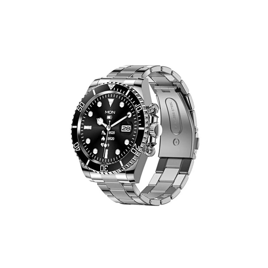 BT Call Touch Fitness Tracker Men Stainless Steel Heart Rate sports Smartwatch AW12