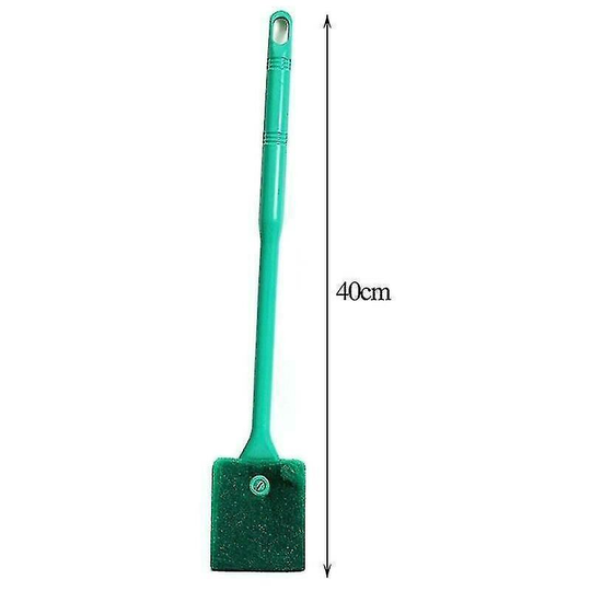Green/40cm) Fish Tank Aquarium Cleaning Glass Scraper Brush Algae Removes Clean Sponge Tool -
