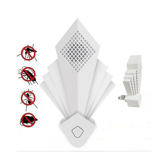 2pcs Ultrasonic Repellent with Night Light Electronic Mouse Repellent Cockroach Repellent Artifact Intelligent Insect Repellent