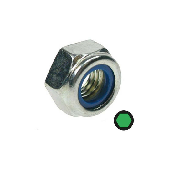 M12 Nyloc Nut - Box of 100 - Silver