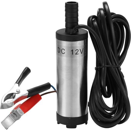 DC 12V Electric Submersible Pump Stainless Steel Submersible Pumps for Water Oil Kerosene 12 L/min Refueling Tool