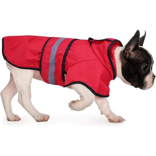 Hooded Dog Raincoat Slicker Poncho for 11-20 Pound Dogs Pet Raincoat Dog Clothes Large Warm Dog Poncho
