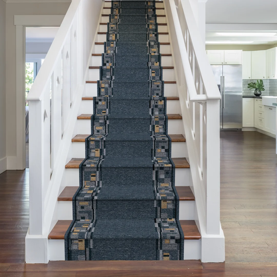 Alkmaar Looped Graphite Stair Runner