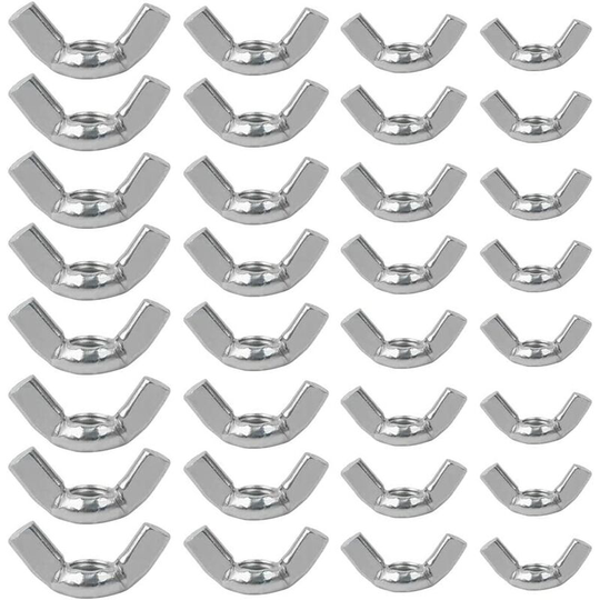 Betterlifegb - 80 Pieces Ear Nuts M4, M5, M6, M8 Galvanized Ear Nuts Butterfut Nut Set Butterfly Nut Assortment Kit for diy Industrial Furniture