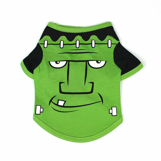 Dog Halloween Shirt Pet t Shirt Dog Pet Clothes Pet Halloween Clothes Halloween Costume Dog Shirts (Green xs)