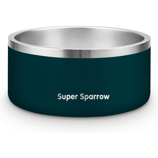 Non-Slip Dog and Cat Bowl, Spill Proof 18/8 Stainless Steel Bowl, Dishwasher Safe Bowls for Dogs, Cats, Puppy (1000ml-32oz, Jade)