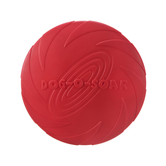 Pet Frisbee, Pet Toy Frisbee, Floating Training Pet Supplies (15cm) red - Muff
