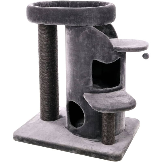 Cat Scratching Tree Kano 85x62x90 cm Grey FLAMINGO - Grey