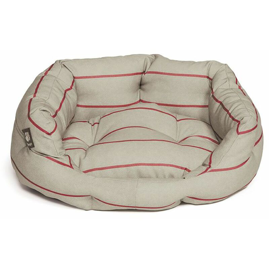 Heritage Deluxe Slumber Bed Herringbone - 40' (101 Cm) Beige/Burgundy Herringbone - Danish Design