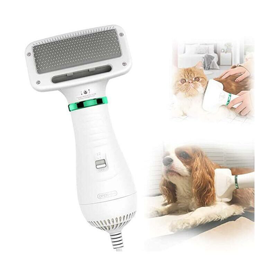 Dog and Cat Hair Dryer, Dog Cat Brush, Portable Travel Brush Hair Dryer, for Small and Medium Dogs and Cats