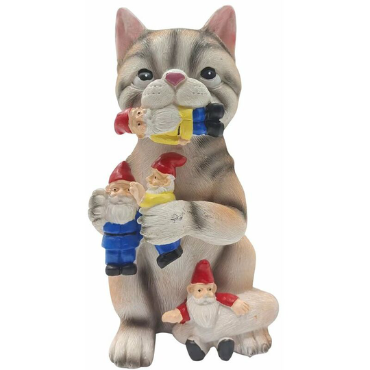 Eco-friendly resin cat statue, crafts, decoration of balcony, garden, yard, home, collection