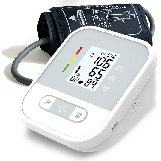 FlkwoH Lcd Digital Automatic Blood Pressure Monitor Household Heart Rate Voice Broadcast Upper Arm Bp Device