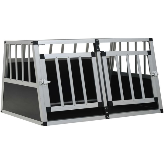 Hommoo Dog Cage with Double Door 89x69x50 cm VD07223