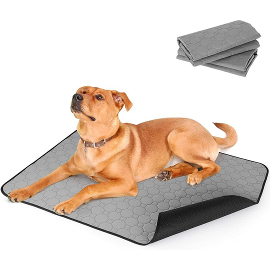 Perle Rare - Dog Trainer Mats Waterproof Reusable Washable Pee Mat Puppies Urine Mat Pets Pee Pot Pee Mats Cat Poop, 2 pcs
