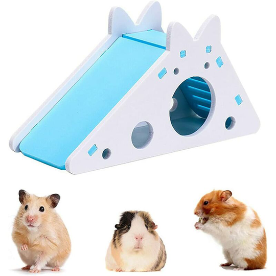 Echoo - Hamster Cage House for Hamster Caves Nest Hamster House with Ladder and Slide Climbing Toys Small An