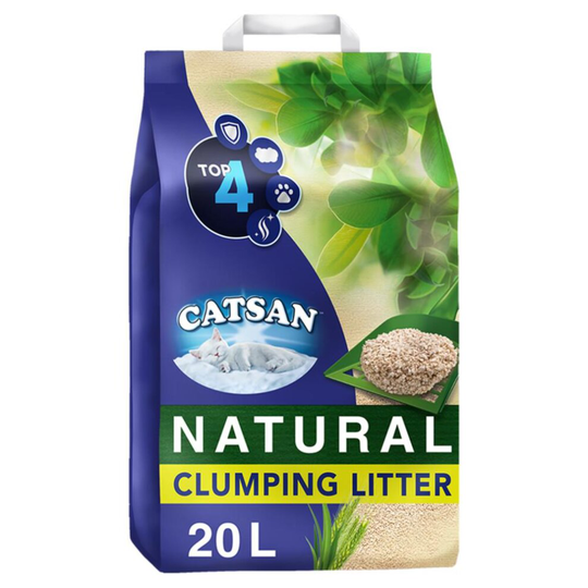 CATSAN Natural Biodegradable Clumping Cat Litter 20L