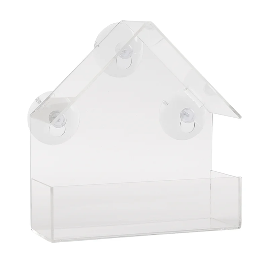 Window Bird Feeder Traditional Bird House Wild Bird Deluxe Feeding Station