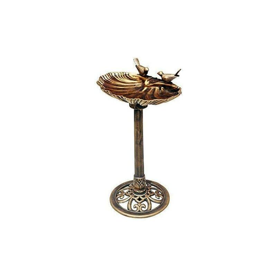 Bird Feeder Table Garden Bird Bath Vintage Bronze Effect Seed Peanut Feeder