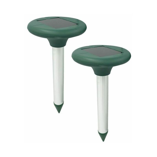 Ultrasonic Cat Repeller Outdoor Insect and Animal Repeller 2 Piece Irisfr(green)
