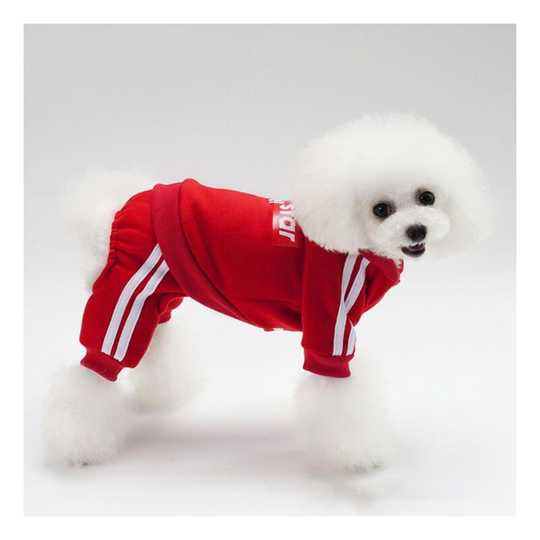 Pet Clothes,Dog Cat Hoodie,Dog Winter Clothes XS-XXL (Red, M)