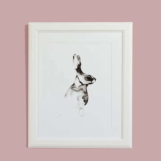 Mounted Hazel - Graphic Art Print on Paper