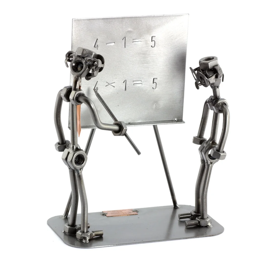 Teacher with Pupil Screw Man