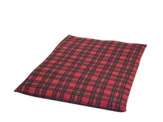 Royal Stewart Tartan Dog Duvet Cover in Black and Red