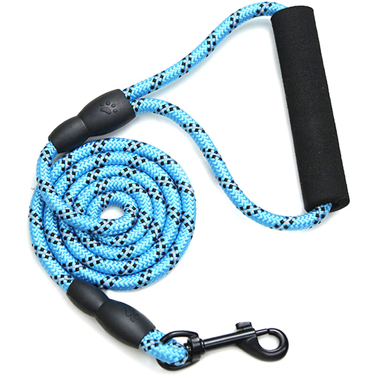 Dog Leash Reflective Dog Leash Dog Training Leash with Comfortable Padded Handle for Dogs 4ft/46.45in,model:Blue - model:Blue