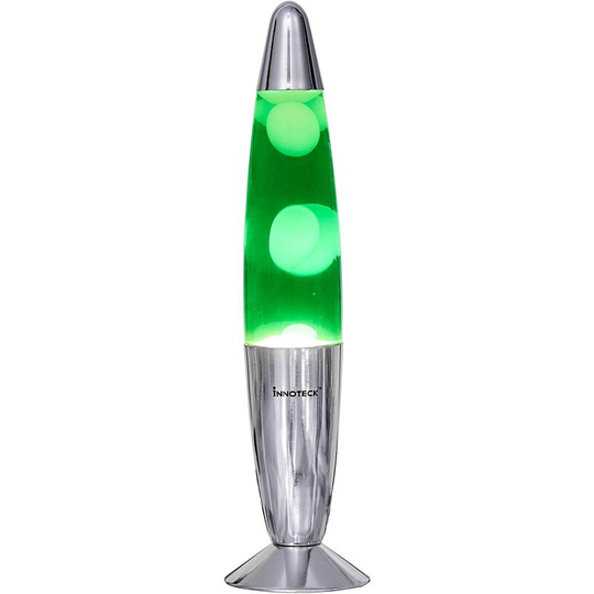 Innoteck 13" Soothing motion Lava Lamp for relaxation Retro Home Lighting Decoraton - Snowball in Natural Greenish Space thsinde