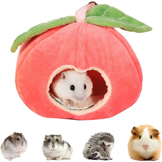 Small Winter Pet House Pet Hamster Nest with Removable Cushion Soft Rat Nests Pet Bed for Guinea Pig Hedgehog Squirrel Hedgehog Small Animals