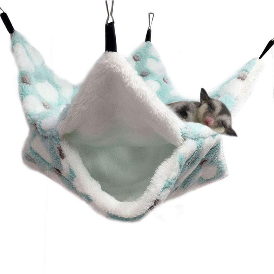 Kartokner - 20x20cm Cage Hammock for small pet like sugar glider, guinea pig, parrot, ferret, squirrel, hamster, rat