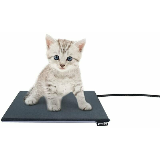 Bearsu - Dog Cat Basket Dog Cat Heating Mat, 32x 21cm, for Outdoor Dog Cat Kennel, Upgraded abs Hard Shell, High Temperature Protection,