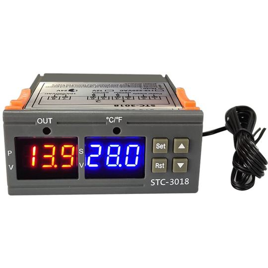 Lifcausal - STC-3018 Temperature Controller, Digital led Display Thermostat, Temperature Control Switch Micro Temperature Control Board Thermostat