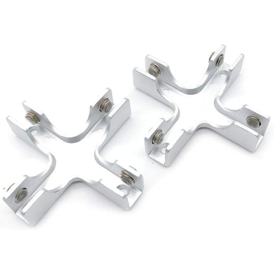 Aquarium Fish Tank 2pcs Cross Shaped Glass Clamps Aquarium Fish Tank Cabinet Support Holders Aluminum Alloy for 6-10mm Thick Glass