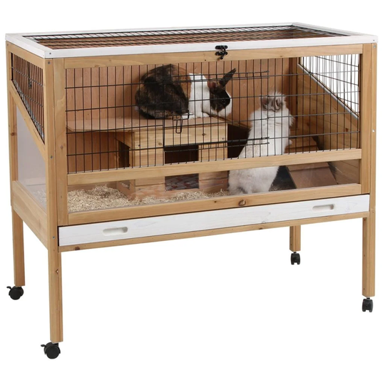 Kerbl Small Animal Cage Indoor Deluxe 115 x 60 x 92.5cm Wood