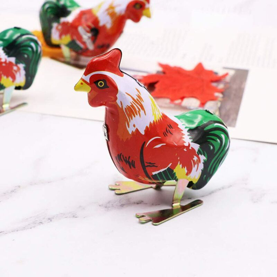 Ilovemilan - 5Pack Children's toys, retro cartoon rooster rooster clockwork toy clockwork jumping children's gifts - retro classic nostalgic winding