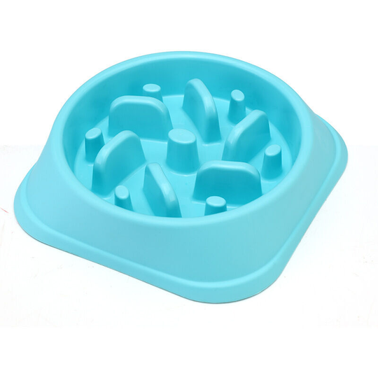 Small Dogs Puppies Juniors Anti Wolverine Food Bowl Slow Maze Feeder for Kitten Pets