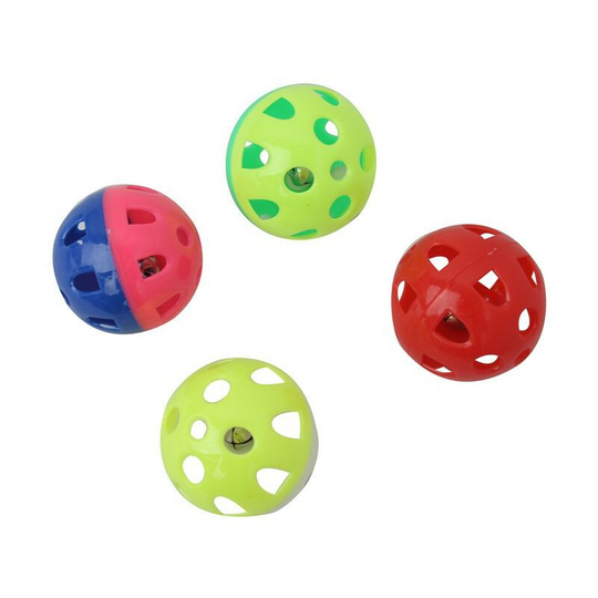 Set of 4 Actionball Toy Stimulating Fun Ball Very Resistant/Soft Texture for Dogs