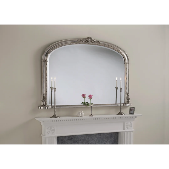 Framed Wall Mounted Overmantle Mirror