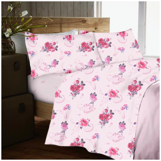 Do 200 Thread Count Floral Egyptian Quality Cotton Sheet Set